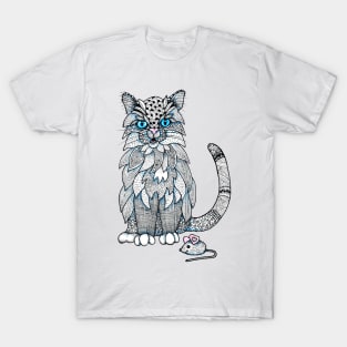 Doodle Cat with Toy Mouse T-Shirt